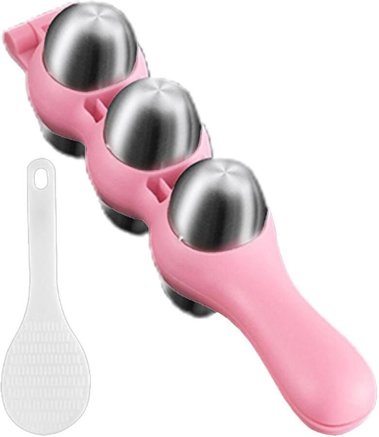Rijstbal Maker Sushi Mal DIY Sushi Maken 304 Roestvrij Staal 18.7 x 7.6 cm Roze