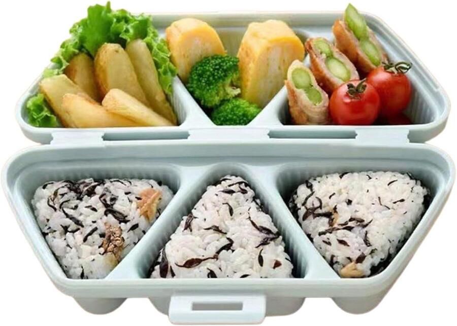 Rijstbal Maker Sushi Mal Snelle Maaltijd 6-holte Ontwerp 22.5 cm Hemelsblauw