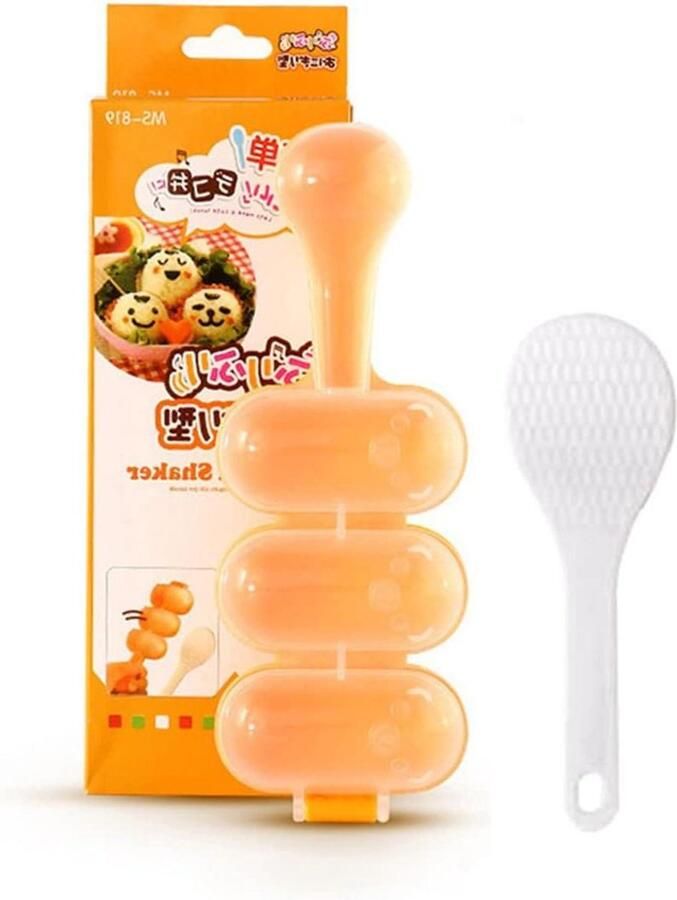 Rijstbal Maker Sushi Vorm DIY Sushi Maken Non-stick Ontwerp Klein Oranje