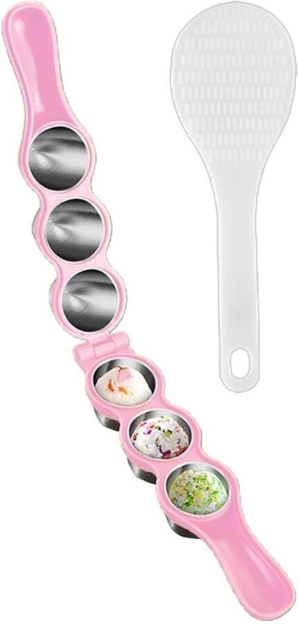 Rijstbal Maker Sushi Vorm Sushi Maken Roestvrij Staal 304 18.7 cm Roze