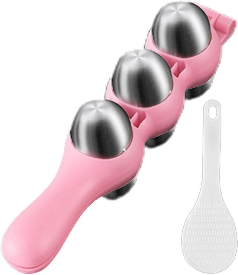 Rijstbal Maker Sushi Vorm Thuis Koken Roestvrij Staal 18.7 cm Lengte Roze