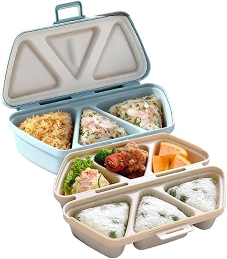 Rijstbal mallen Sushi pers Zes tegelijk maken Antiaanbaklaag 20 x 15 x 4 cm