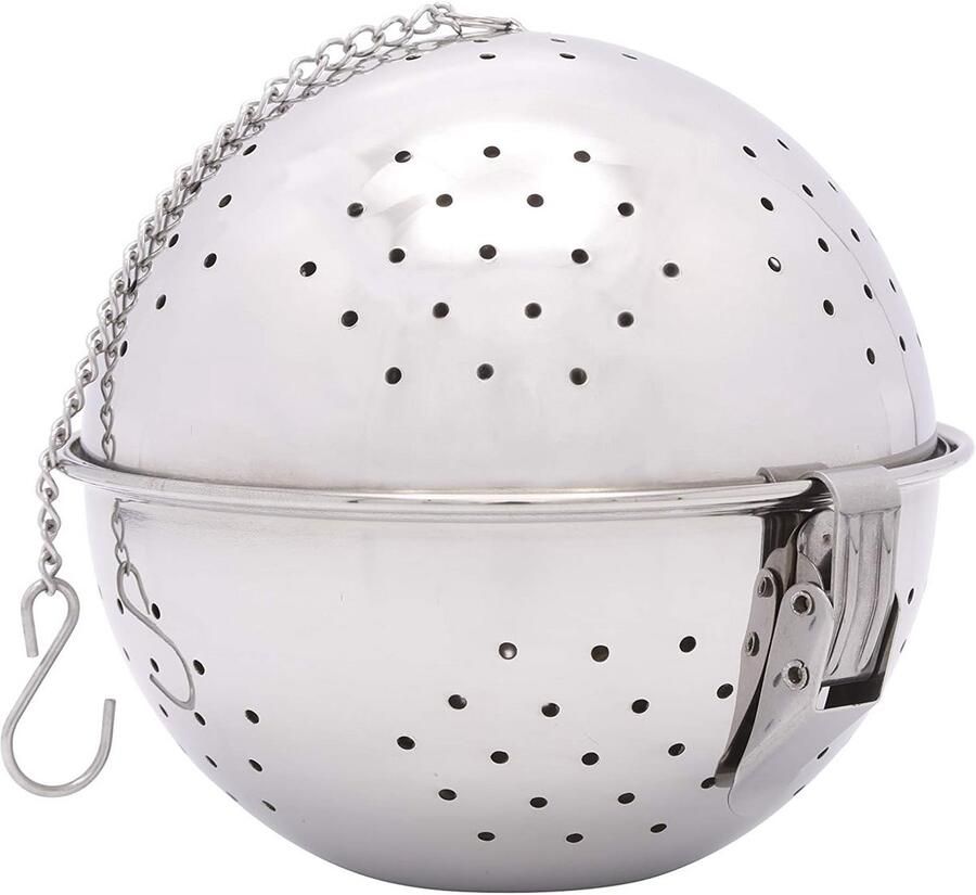 Rijstbal RVS voor Koken en Kruiden Zilver