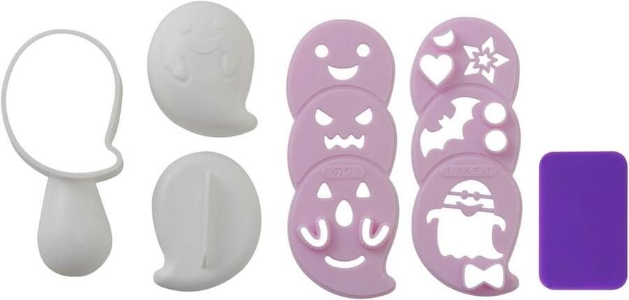 Rijstbal Vorm Onigiri Maker Maak Grappige Snacks Inclusief Nori Cutter Wit Paars