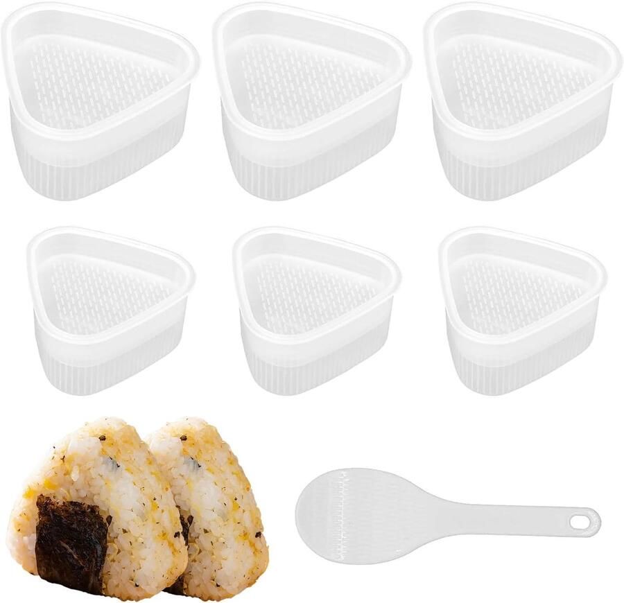 Rijstbal Vormenset Sushi Maker Bento Maken 6 Delige Set 3 Maten Transparant