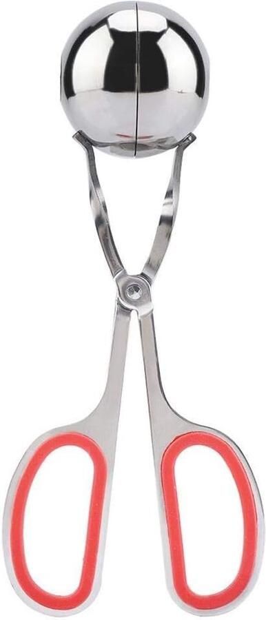Rijstballen Maker Gehaktbal Clip Snel Ballen Vormen Niet-klevende Coating 19x8x4.8 cm Rood
