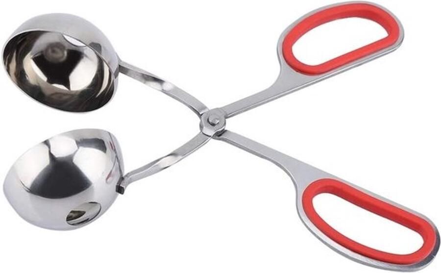 Rijstballen Vorm Gehaktbal Clip Keuken Gebruik Roestvrij Staal 19 x 8 cm Rood