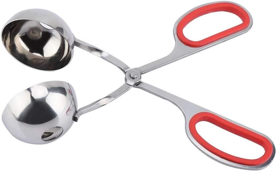 Rijstballen Vorm Gehaktbal Clip Keuken Gebruik Roestvrij Staal 19 x 8 cm Rood