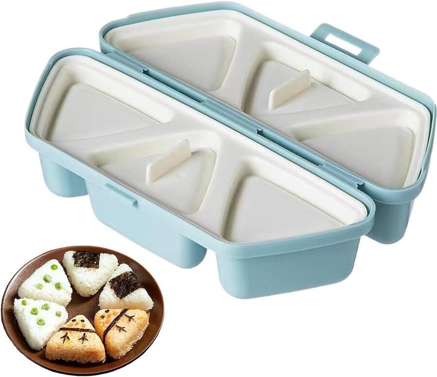 Rijstbalvorm Sushi maker Snelle maaltijd prep Zes holtes tegelijk 22.5 cm lengte Hemelsblauw