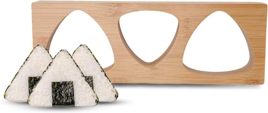 Rijstbalvorm Sushi Maker Zelfgemaakte lunches Drie holtes 3-delig Natuurlijk