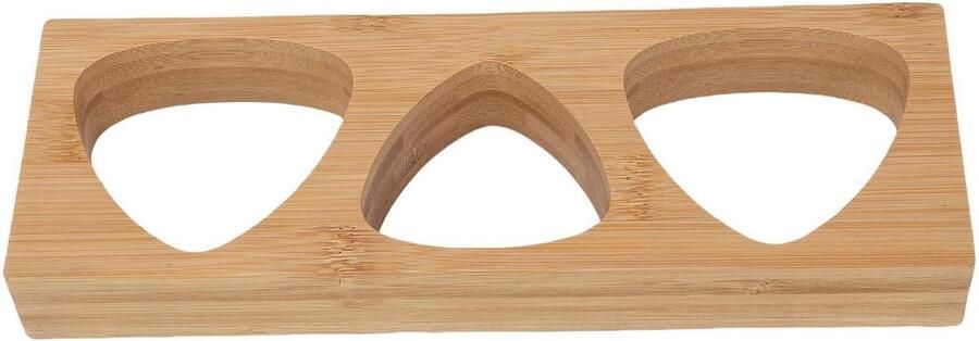 Rijstbalvorm Sushi maker Thuis lunch maken Drie holtes 28 cm lang Natuurlijk hout
