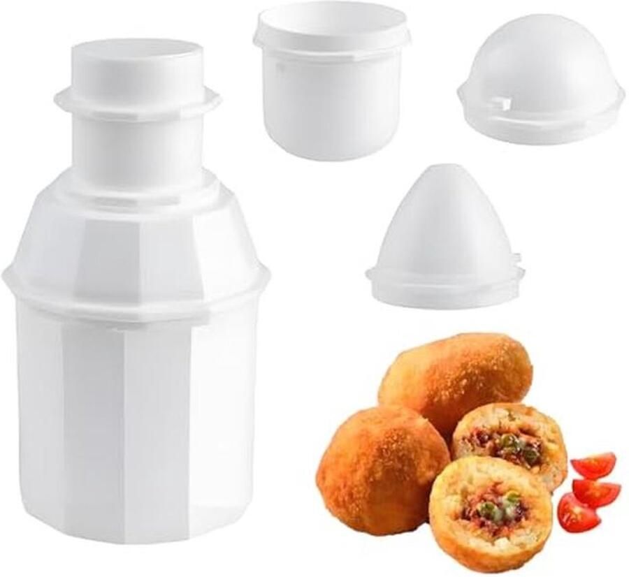 Rijstbalvormen 3-in-1 Set Multifunctionele Onigiri Vorm voor Zelfgemaakte Rijstballen