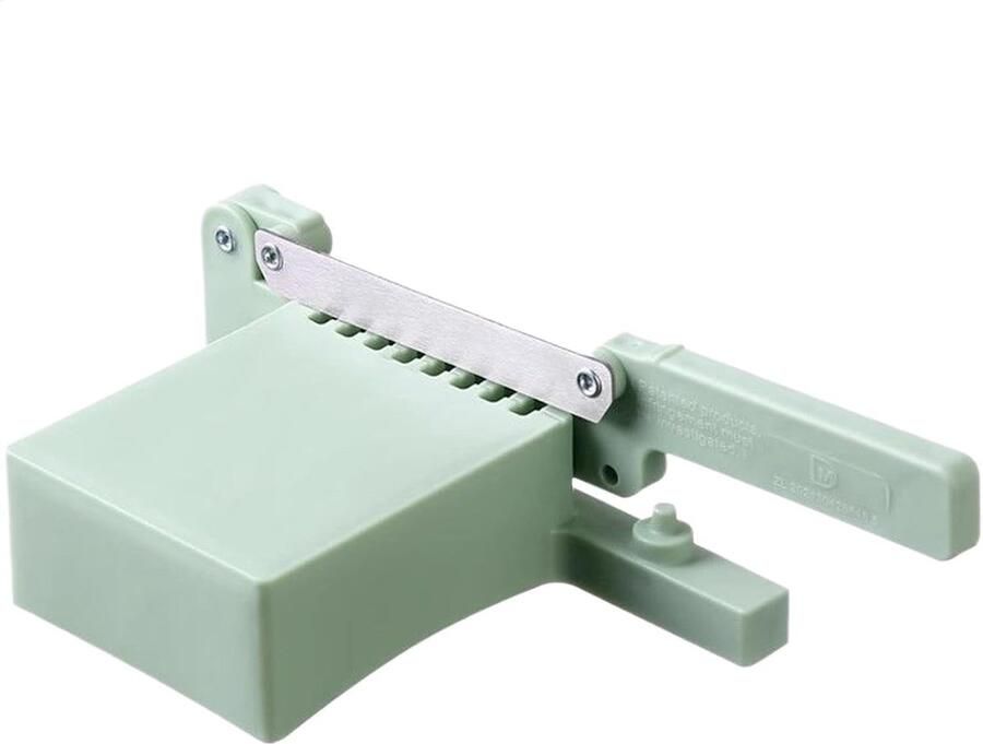 Rijstcakesnijder Groentesnijder Keuken Gereedschap Snel Snijden Instelbare Dikte 25x12x5 cm Groen