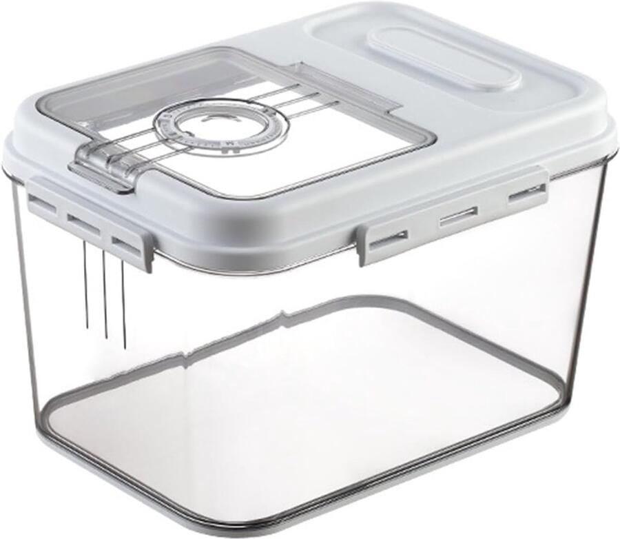 Rijstdispenser Emmer Voedselcontainer Opslag Keuken Organiseren Magnetisch Deksel 7500 gram capaciteit