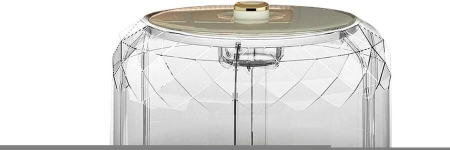 Rijstdispenser Roterend Graan Opslag Keuken Organiseren Zes Vakken 28 cm Hoog Groen Goud