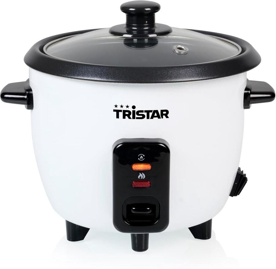 Rijstkoker 0 6 Liter – Antiaanbak Binnenpan – Warmhoudfunctie – Automatische Uitschakeling – Compact Model – 300W