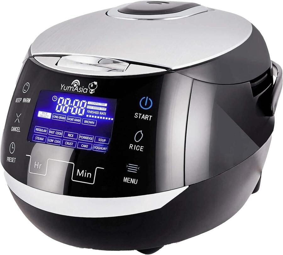 Rijstkoker 1 5L Keramische Binnenpan Fuzzy Logic 24-uurs Timer Warmhoudfunctie