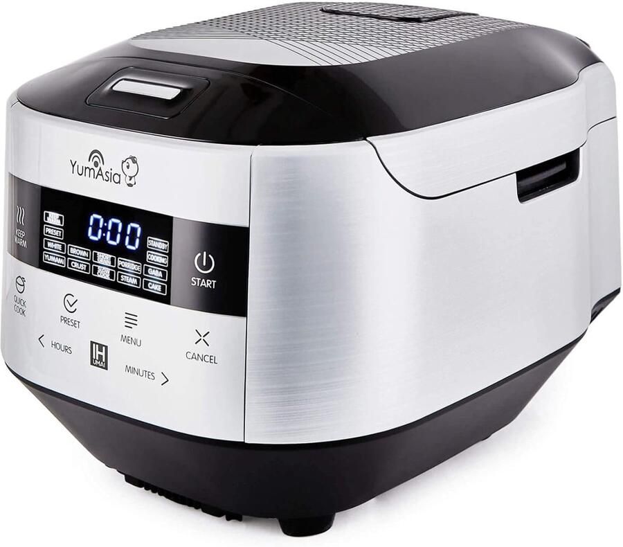 Rijstkoker 1 5L met Inductie Keramische Binnenpan 24-uurs Timer 8 Kopjes