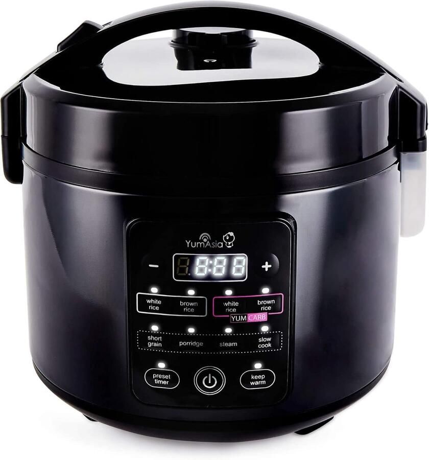 Rijstkoker 1 Liter Fuzzy Logic Keramische Binnenpan 24-uurs Timer 5 Cups