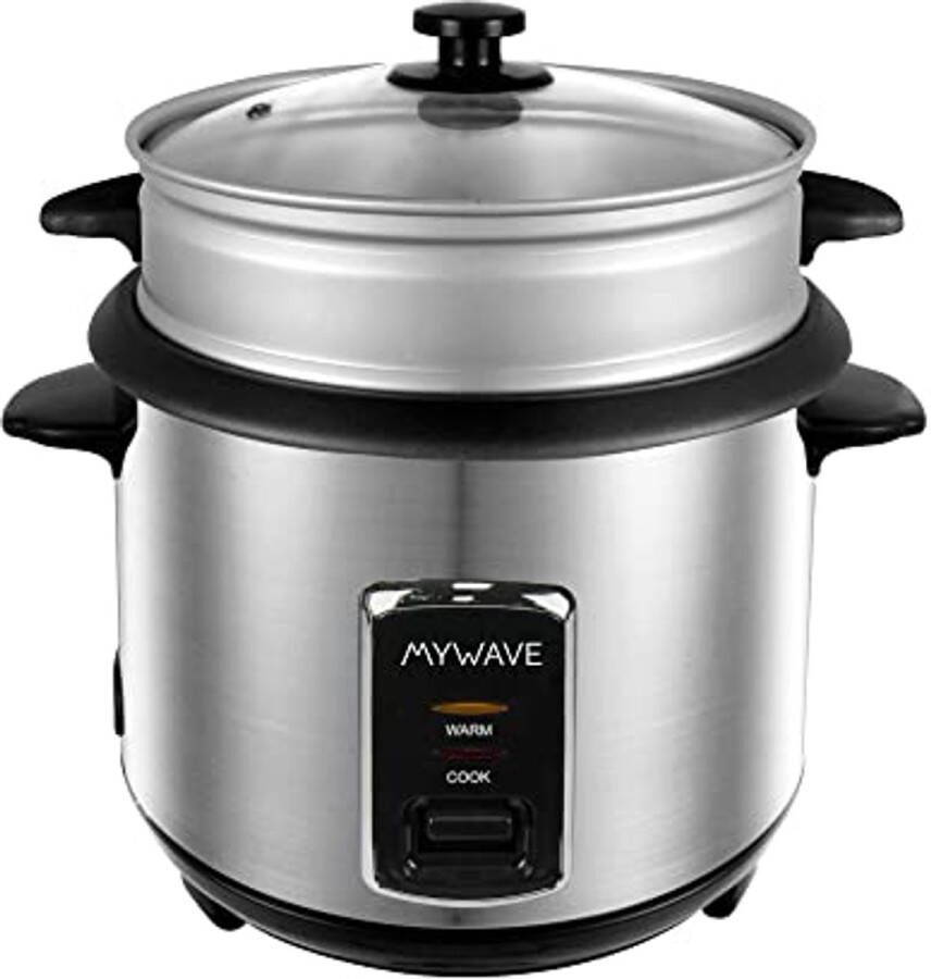 Rijstkoker 2 liter met glazen deksel en led-display