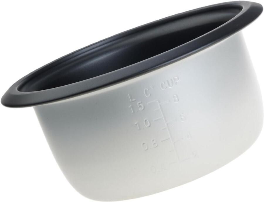 Rijstkoker Binnenpan Kookpot Liner Rijst Koken Snel en Gelijkmatig Verwarmen 3 liter Grijs