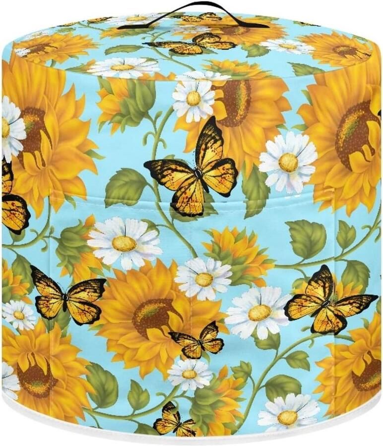 Rijstkoker Cover Apparaathoes Keuken Organiseren Met Opbergzakken 30x30x30cm Zonnebloem Vlinder