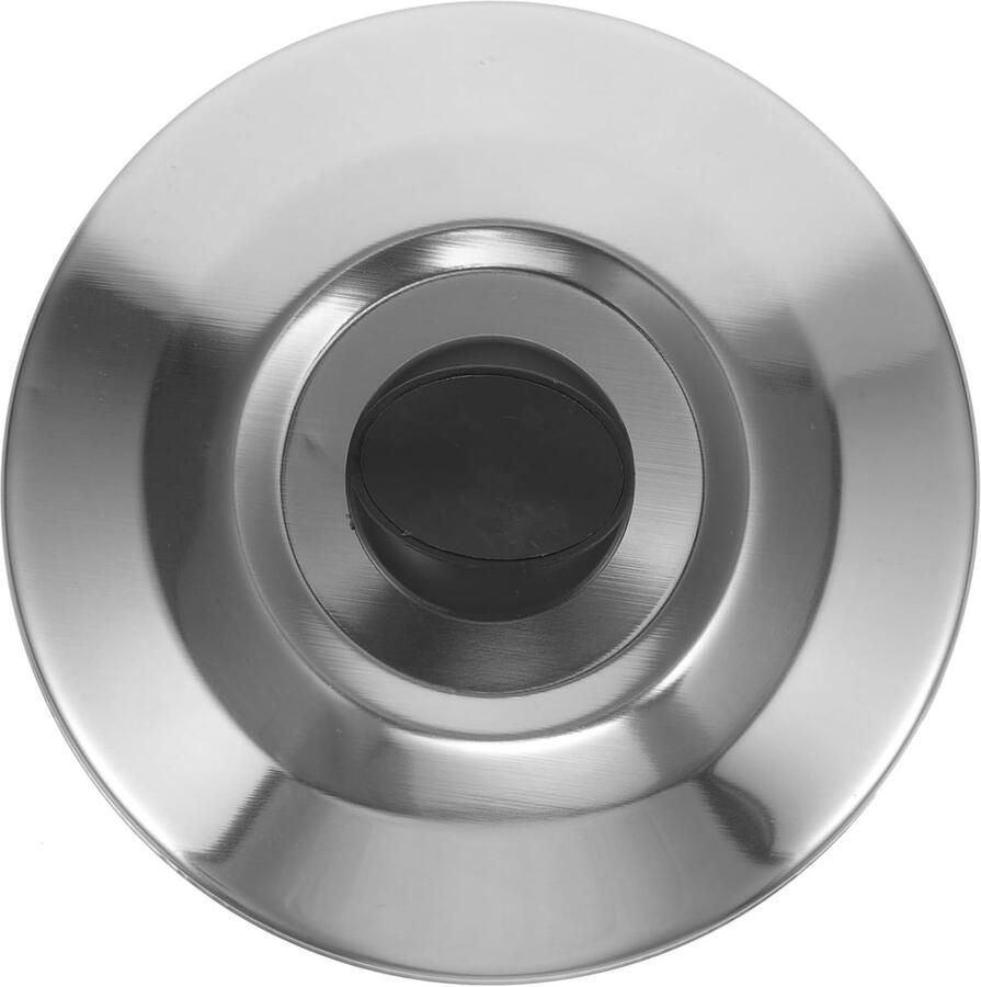 Rijstkoker Deksel Pannen Deksel Dagelijks Koken Hittebestendig Metaal 21 cm Diameter Zilver