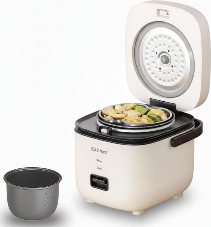 Rijstkoker Elektrische Stoompan 2-in-1 Multicooker Automatische Uitschakeling Voor Kleine Huishoudens
