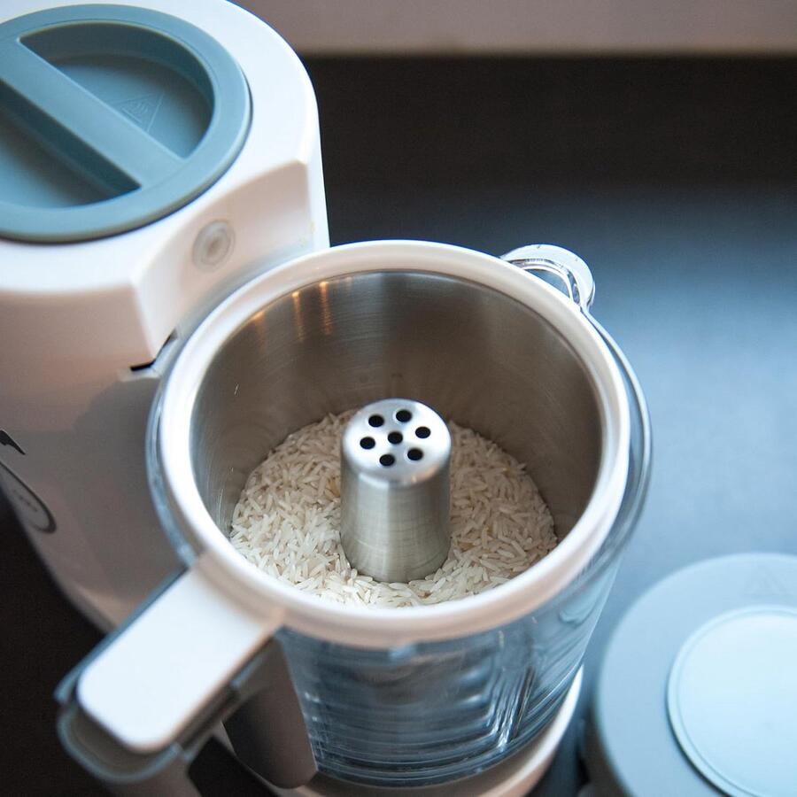 Rijstkoker en Pastamaker Accessoire voor Babyvoeding Stoommandje voor Groente en Graan