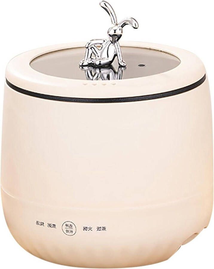Rijstkoker Gemakkelijk Schoon Te Maken Geschikt voor 2 Personen Elektrische Rijstkoker Compact Ontwerp Rijstkoker en Warmer Beige