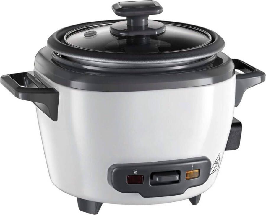 Rijstkoker Klein 3 Porties Automatische Warmhoudfunctie RVS -Wit