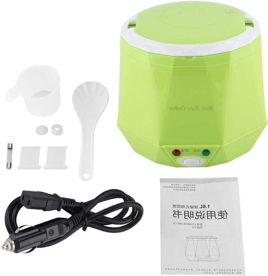Rijstkoker Klein Mini Kookpan Perfect Rijst Koken Warmhoudfunctie 1.6 Liter Wit