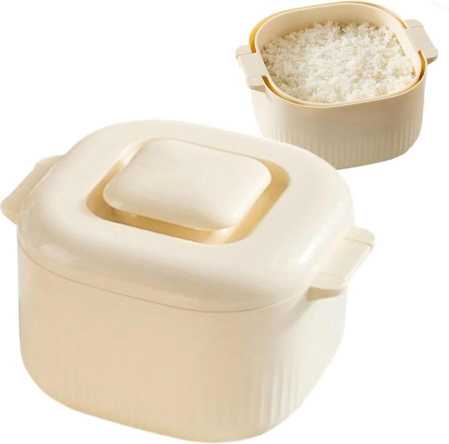 Rijstkoker Magnetron Stoomkoker Keuken Snel Koken Smart Steam Release 1700 Ml Capaciteit Beige