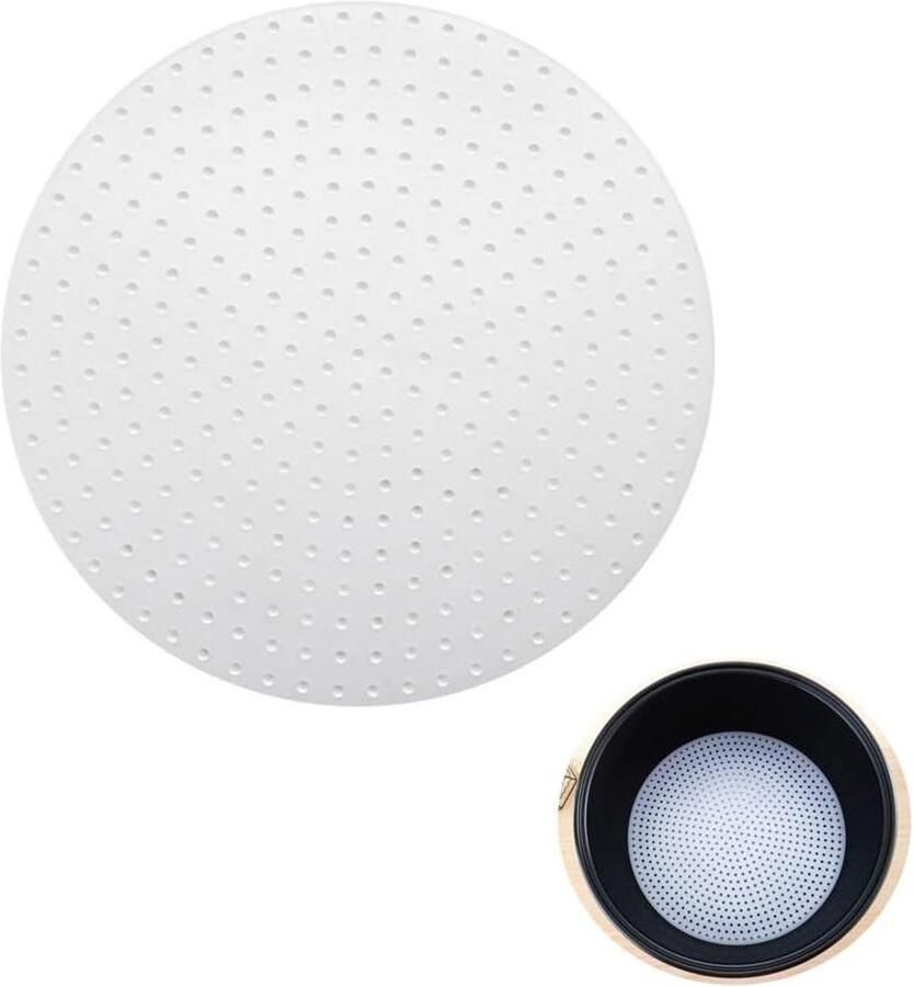 Rijstkoker Mat Antiaanbak Mat Rijst Koken Hittebestendig Silicone 24 cm Diameter Wit