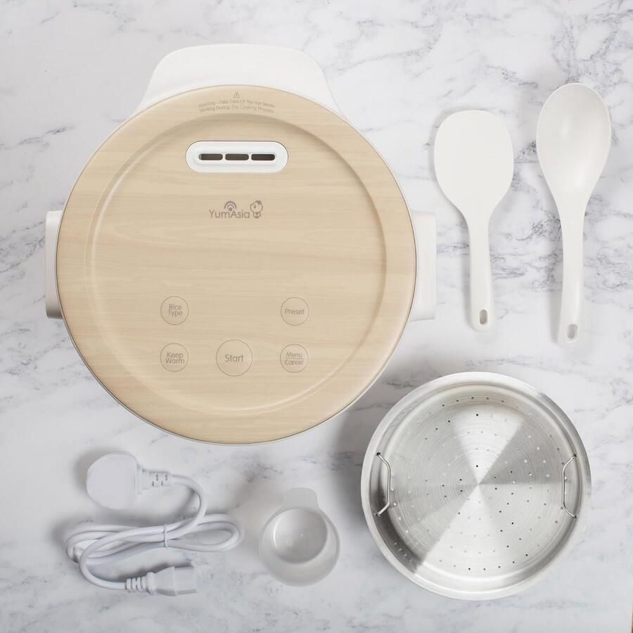 Rijstkoker met Inductieverwarming (IH) – Keramische Binnenpan Fuzzy Logic Automatische Warmhoudfunctie 1 Liter (5 Kops)