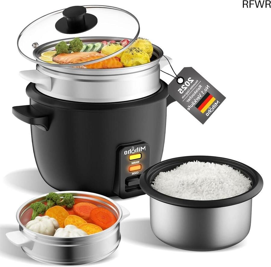 Rijstkoker met Stomer Multicooker Warmhoudfunctie Gezond