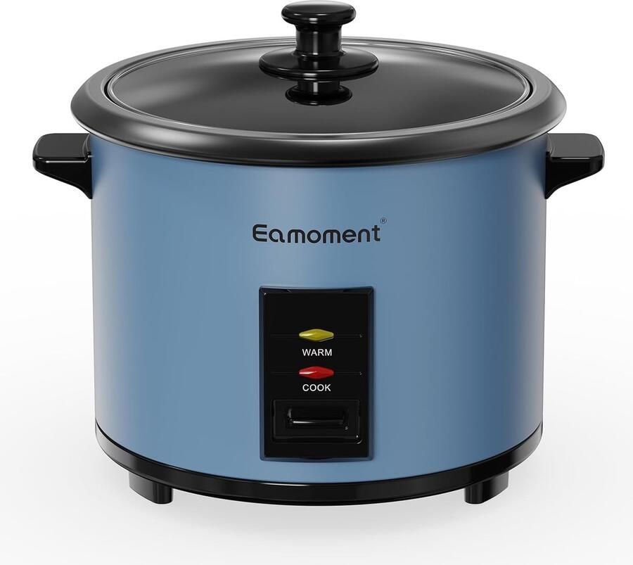 Rijstkoker 1 8 Liter – Warmhoudfunctie – Stoominzet – Antiaanbak Binnenpan – Glazen Deksel – 700W