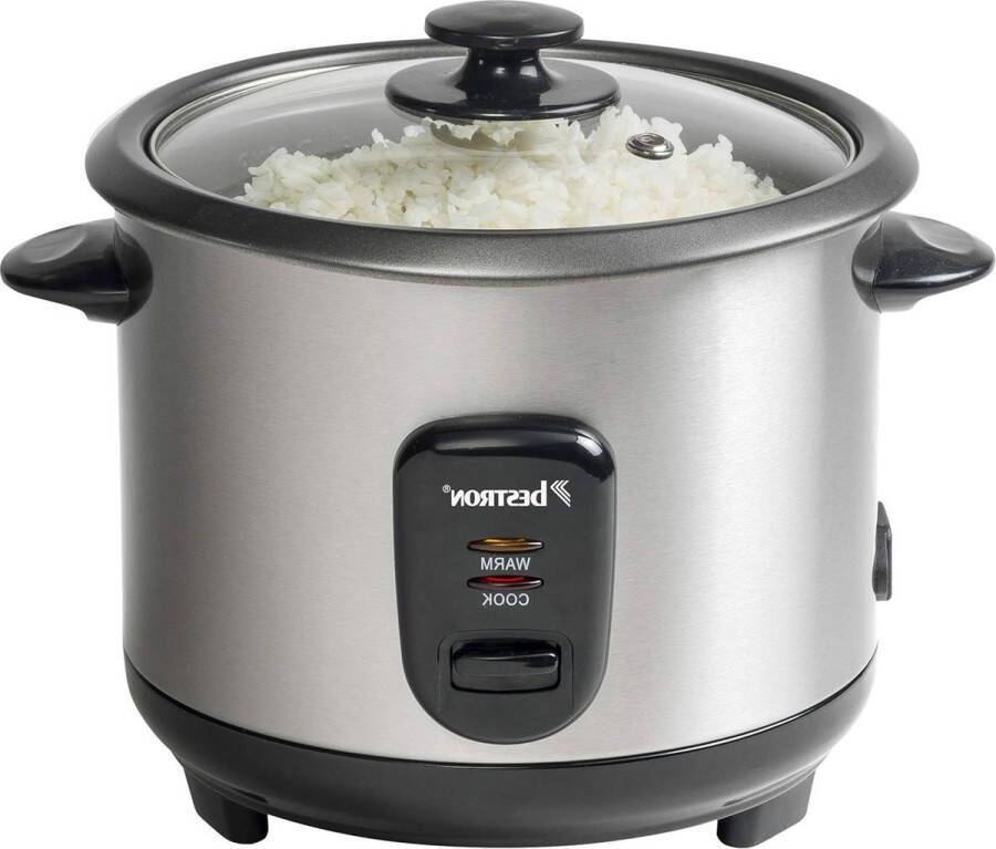 Rijstkoker met stoommand warmhoudfunctie 1 liter 400W rvs