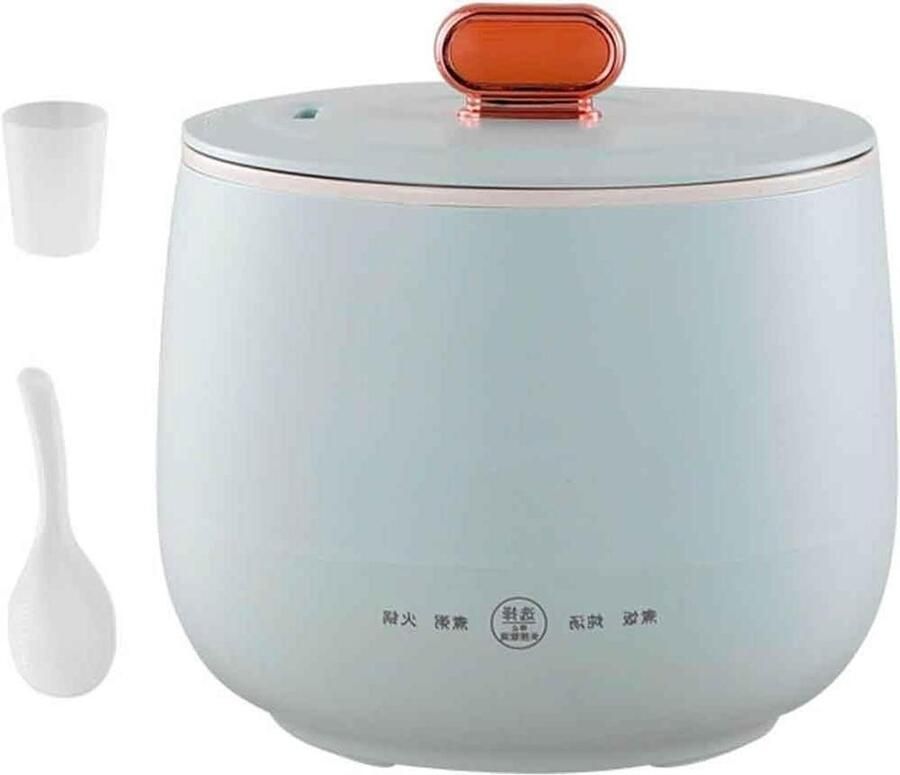 Rijstkoker Mini Koker Koken voor 1-2 Antiaanbaklaag 1.8 Liter Blauw