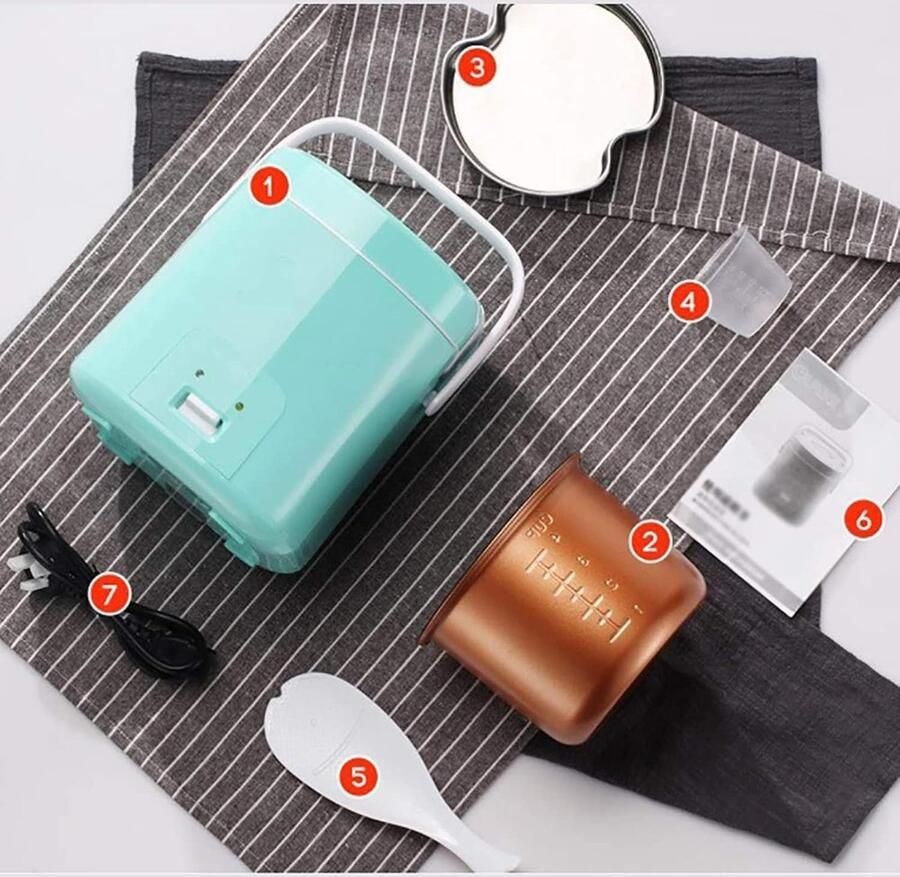 Rijstkoker Mini Stoomkoker Familie Maaltijden Antiaanbakpan 18L Capaciteit