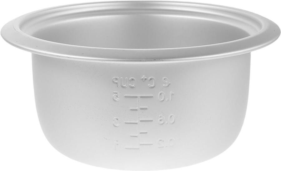 Rijstkoker Pan Binnenpan Vervangen Koken Thuis Krasbestendige Coating 2 Liter Zilver