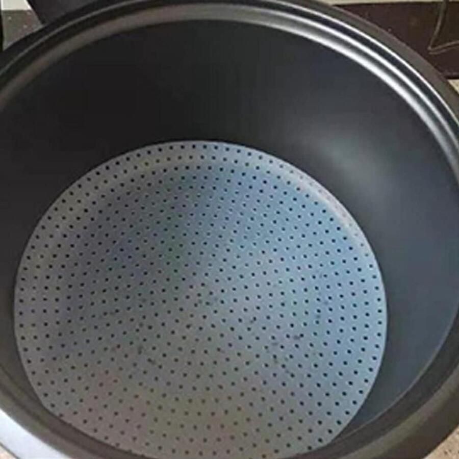 Rijstkoker Siliconen Pad Anti-aanbak Mat Voorkomen Rijstkorst Hittebestendig Materiaal 30cm Diameter Wit