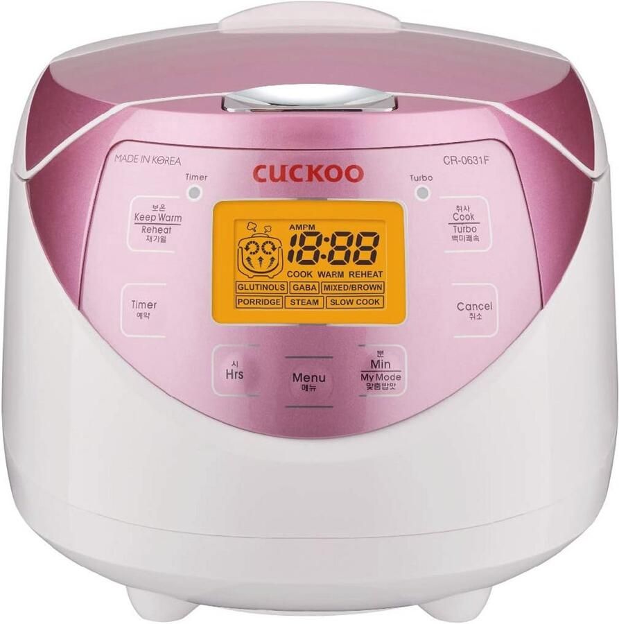 Rijstkoker voor 6 personen met LCD-display en kookfuncties