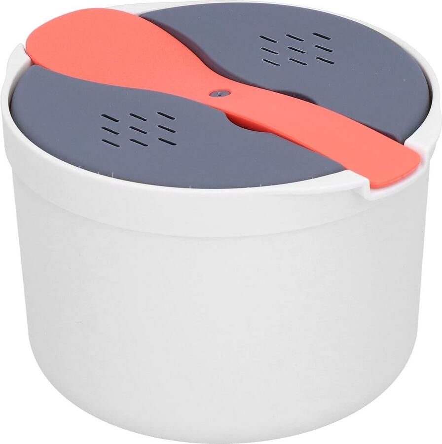 Rijstkoker voor Magnetron met Stoomfunctie en Accessoires 2 Liter