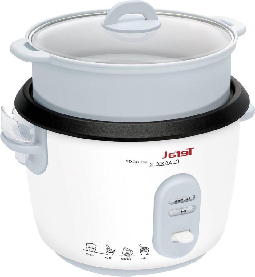 Rijstkoker vooraf ingestelde kookprogramma's inhoud 10 kopjes (18 l) handmatige aanpassingen perfect kokende rijst stoommand inbegrepen 700 W