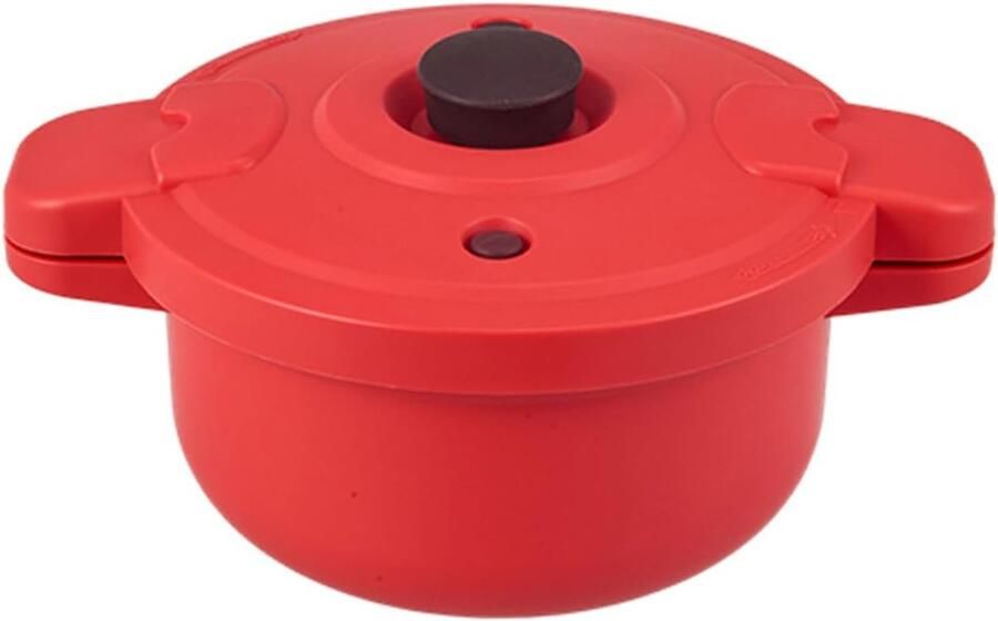 Rijstkokers Magnetron Snelle Rijstmaker Gemakkelijk Koken Hittebestendig Materiaal 275 x 14 cm rood