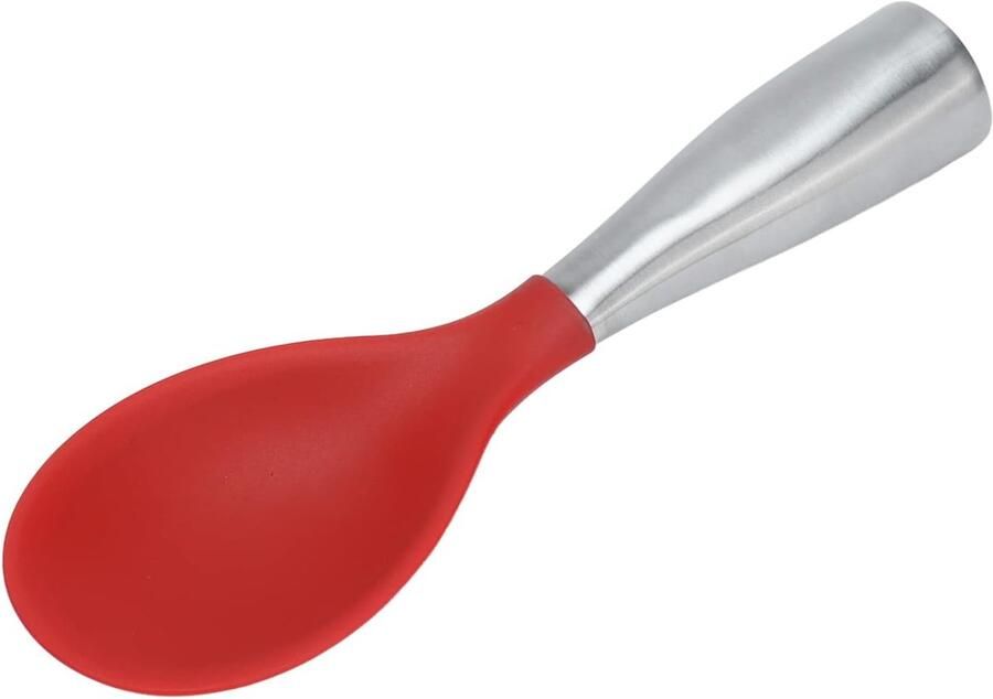 Rijstlepel Opscheplepel Keuken Gebruik Hittebestendig Siliconen 21cm Lengte Rood