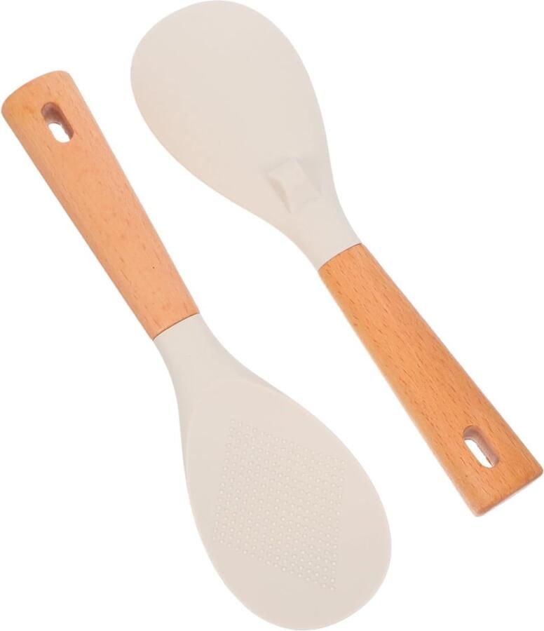 Rijstlepels Set Aardappel Lepels Koken en Serveren Staande Functie 24 cm Lengte kleuren