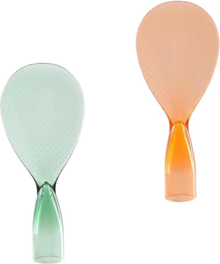 Rijstlepels Set Opscheplepels Keuken Koken en Serveren Anti-aanbaklaag 2 Stuks Zoals Afgebeeld