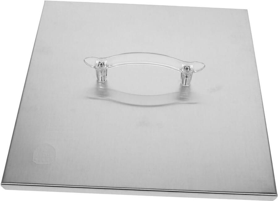 Rijstnoedel Deksel Stoomdeksel RVS Elektrische Stoomkoker Vervangend Onderdeel 28.5x26.5x3cm Zilver